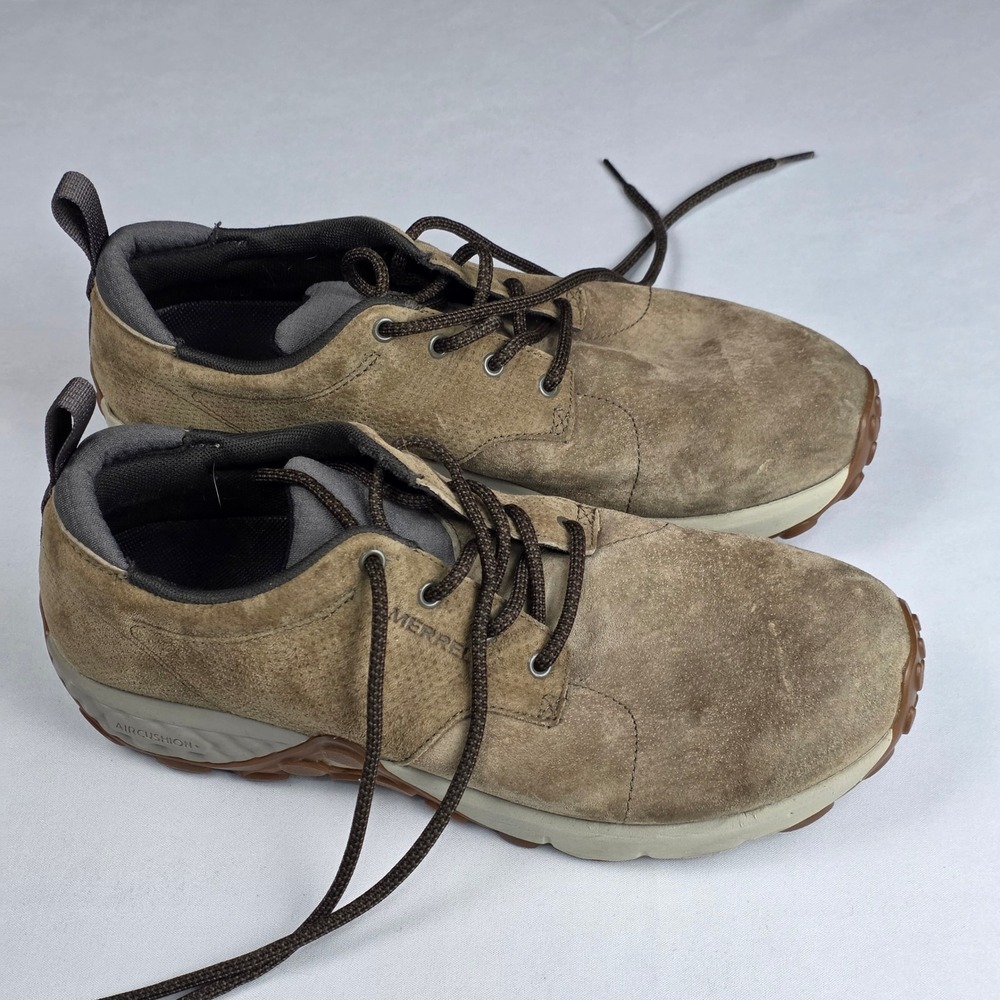 Merrell Jungle Lace AC+ Mens Sneakers Shoes  10.5 Olive Suede Leather‎ Athletic